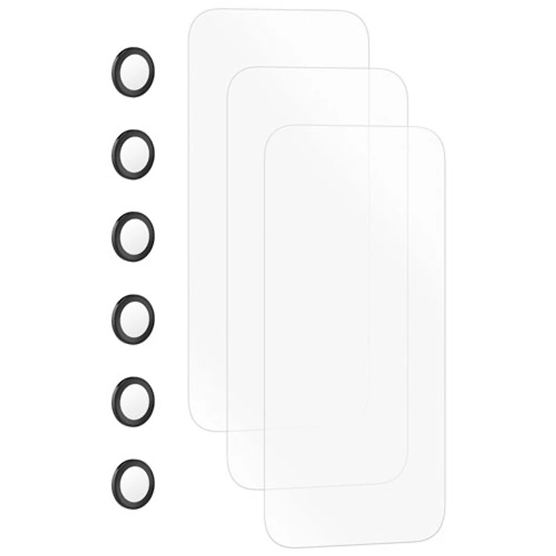Insignia Glass Screen Protector with Camera Lens Protectors for iPhone 17 Pro - 3 Pack - Only at Best Buy