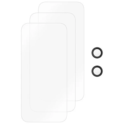 Insignia Glass Screen Protector with Camera Lens Protectors for iPhone Air - 3 Pack - Only at Best Buy