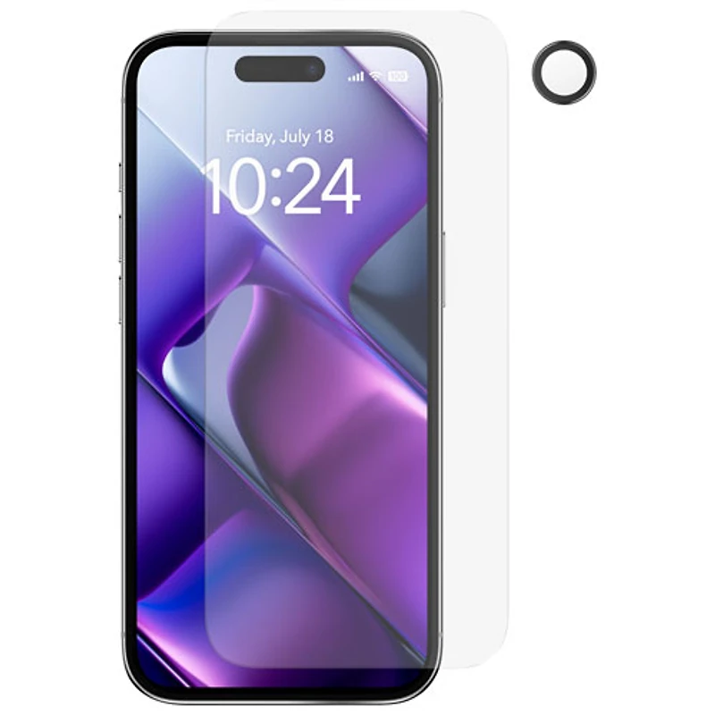 Insignia Glass Screen Protector with Camera Lens Protectors for iPhone Air - 3 Pack - Only at Best Buy