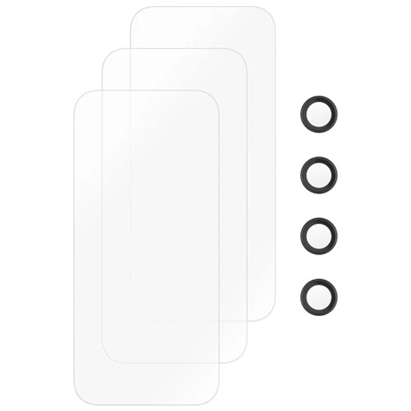 Insignia Glass Screen Protector with Camera Lens Protectors for iPhone - 3 Pack - Only at Best Buy