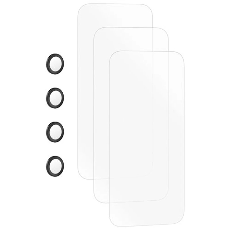 Insignia Glass Screen Protector with Camera Lens Protectors for iPhone - 3 Pack - Only at Best Buy