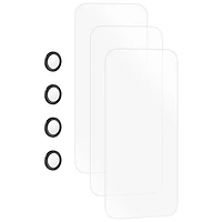 Insignia Glass Screen Protector with Camera Lens Protectors for iPhone - 3 Pack - Only at Best Buy