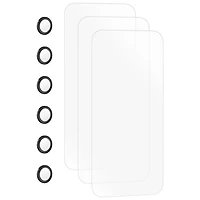 Insignia Glass Screen Protector with Camera Lens Protectors for iPhone 17 Pro Max - 3 Pack - Only at Best Buy