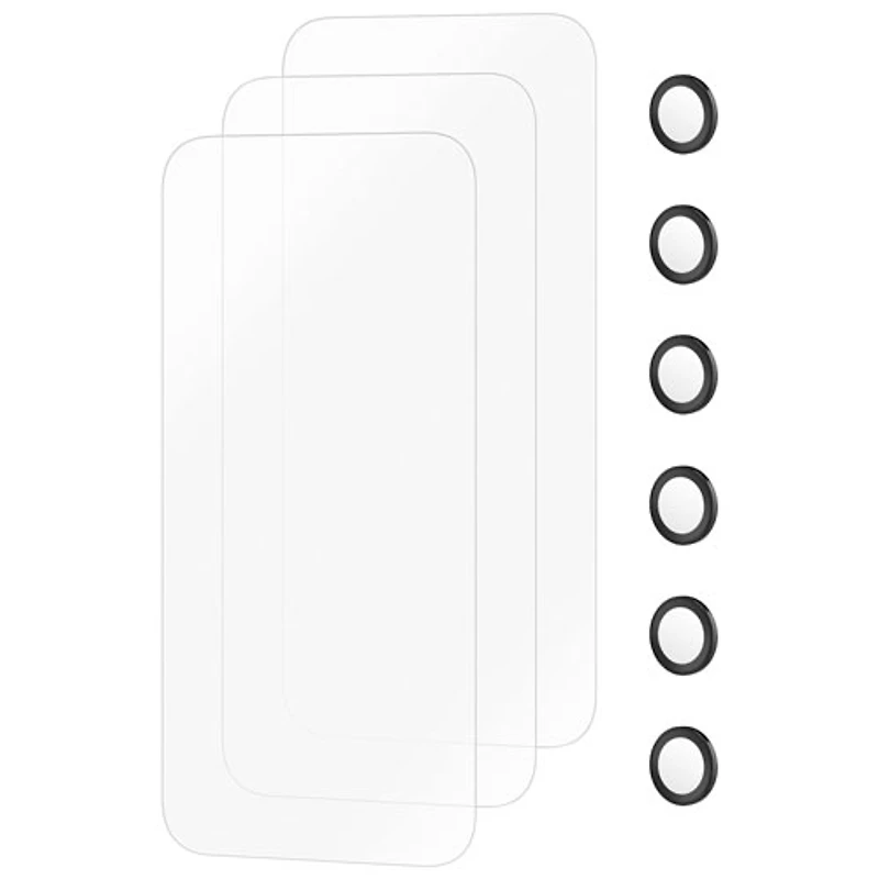 Insignia Glass Screen Protector with Camera Lens Protectors for iPhone 17 Pro Max - 3 Pack - Only at Best Buy