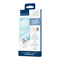 Insignia Glass Screen Protector with Camera Lens Protectors for iPhone 17 Pro Max - 3 Pack - Only at Best Buy