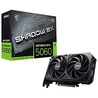 Carte graphique GeForce RTX 5060 Shadow 2X OC GDDR7 de 8 Go de MSI
