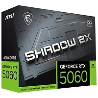MSI GeForce RTX 5060 Shadow 2X OC 8GB GDDR7 Video Card