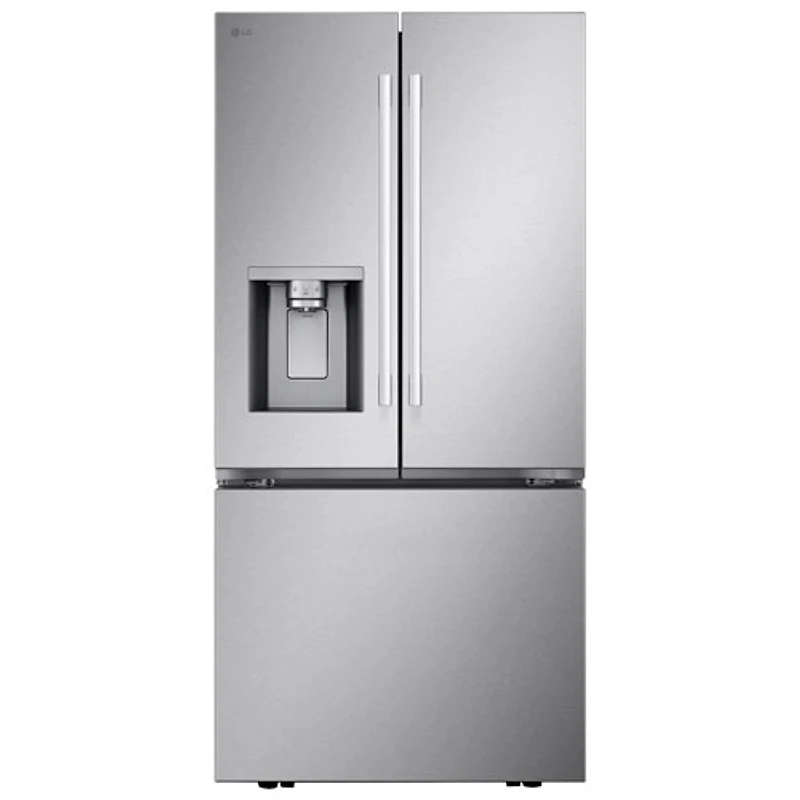 Réfrigérateur à deux portes 24,5 pi³ 33 po avec distributeur d'eau et de glaçons de LG (LF25H6330S) - Inox