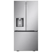 Réfrigérateur à deux portes 24,5 pi³ 33 po avec distributeur d'eau et de glaçons de LG (LF25H6330S) - Inox