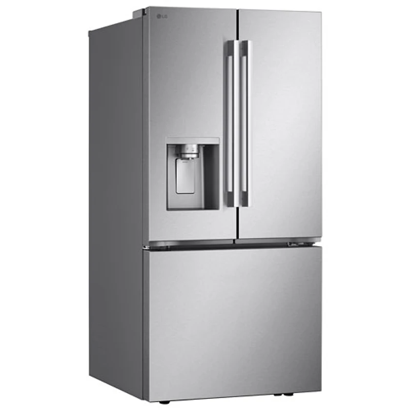 Réfrigérateur à deux portes 24,5 pi³ 33 po avec distributeur d'eau et de glaçons de LG (LF25H6330S) - Inox