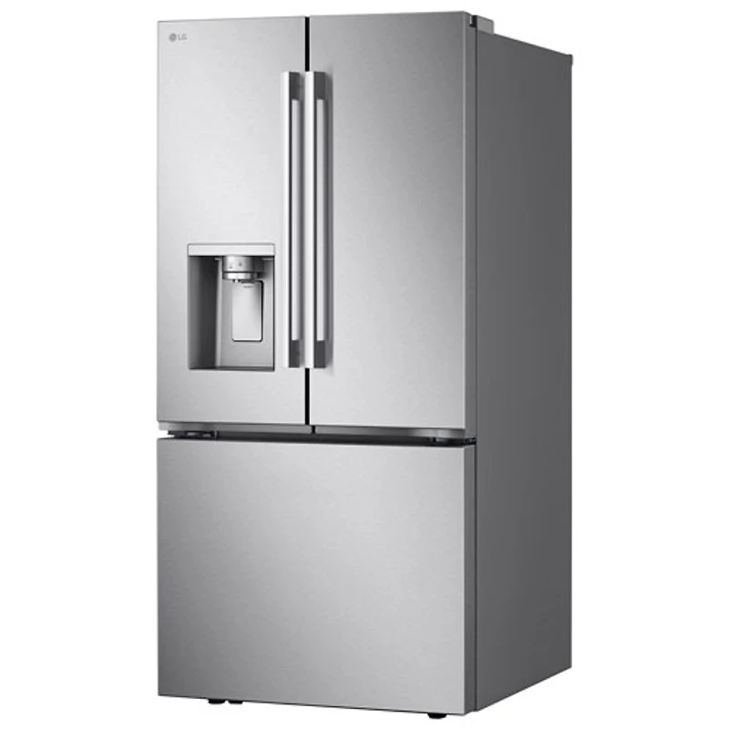 Réfrigérateur à deux portes 24,5 pi³ 33 po avec distributeur d'eau et de glaçons de LG (LF25H6330S) - Inox
