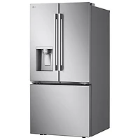 Réfrigérateur à deux portes 24,5 pi³ 33 po avec distributeur d'eau et de glaçons de LG (LF25H6330S) - Inox