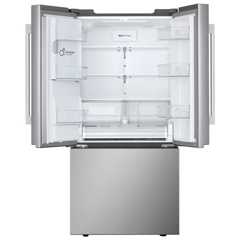 Réfrigérateur à deux portes 24,5 pi³ 33 po avec distributeur d'eau et de glaçons de LG (LF25H6330S) - Inox