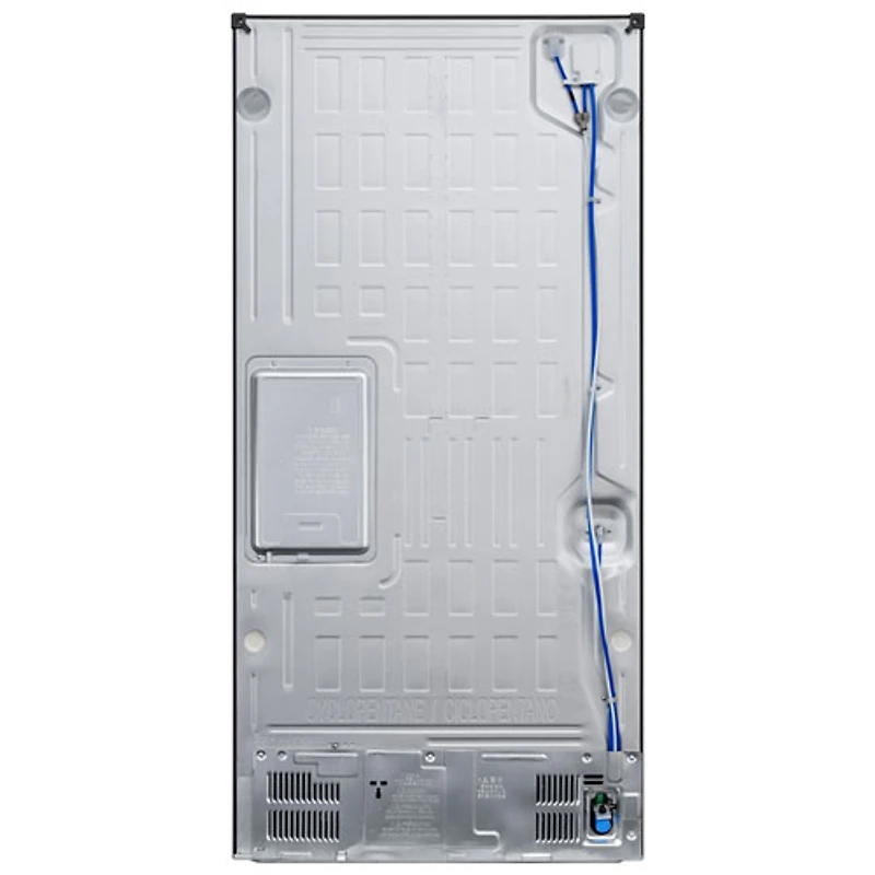 Réfrigérateur à deux portes 24,5 pi³ 33 po avec distributeur d'eau et de glaçons de LG (LF25H6330S) - Inox