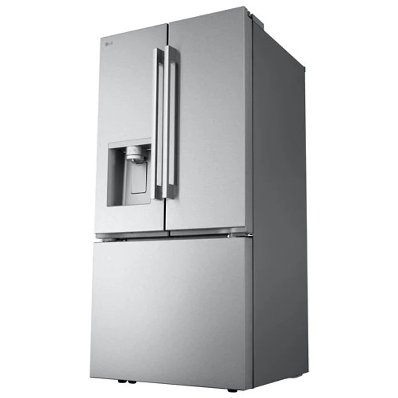 Réfrigérateur à deux portes 24,5 pi³ 33 po avec distributeur d'eau et de glaçons de LG (LF25H6330S) - Inox