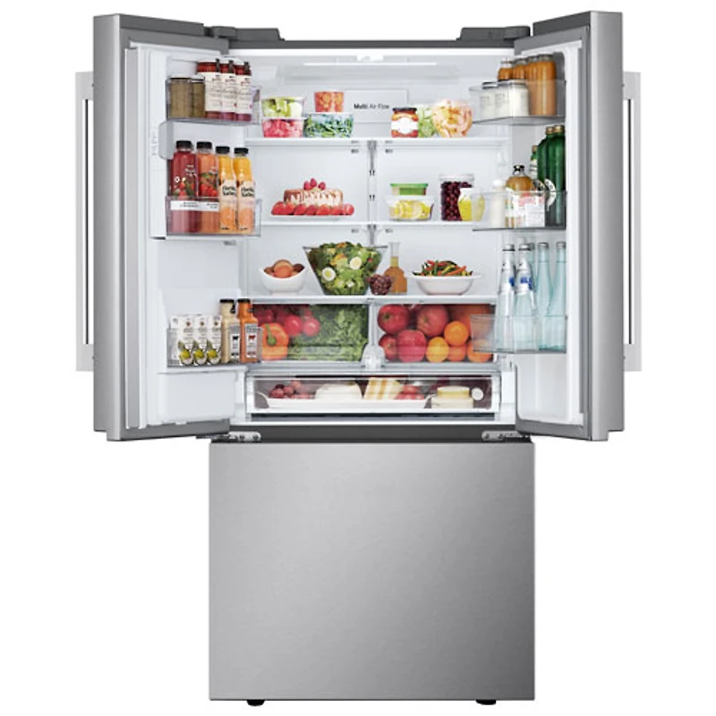 Réfrigérateur à deux portes 24,5 pi³ 33 po avec distributeur d'eau et de glaçons de LG (LF25H6330S) - Inox