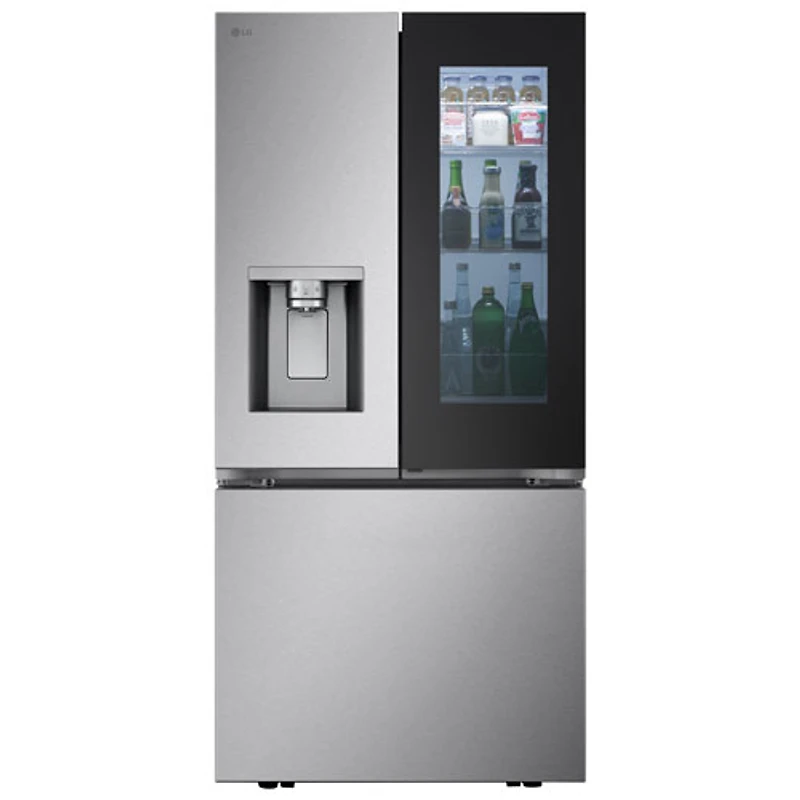 Réfrigérateur à deux portes 24,5 pi³ 33 po avec distributeur d'eau et de glaçons de LG (LF25S6560S) - Inox