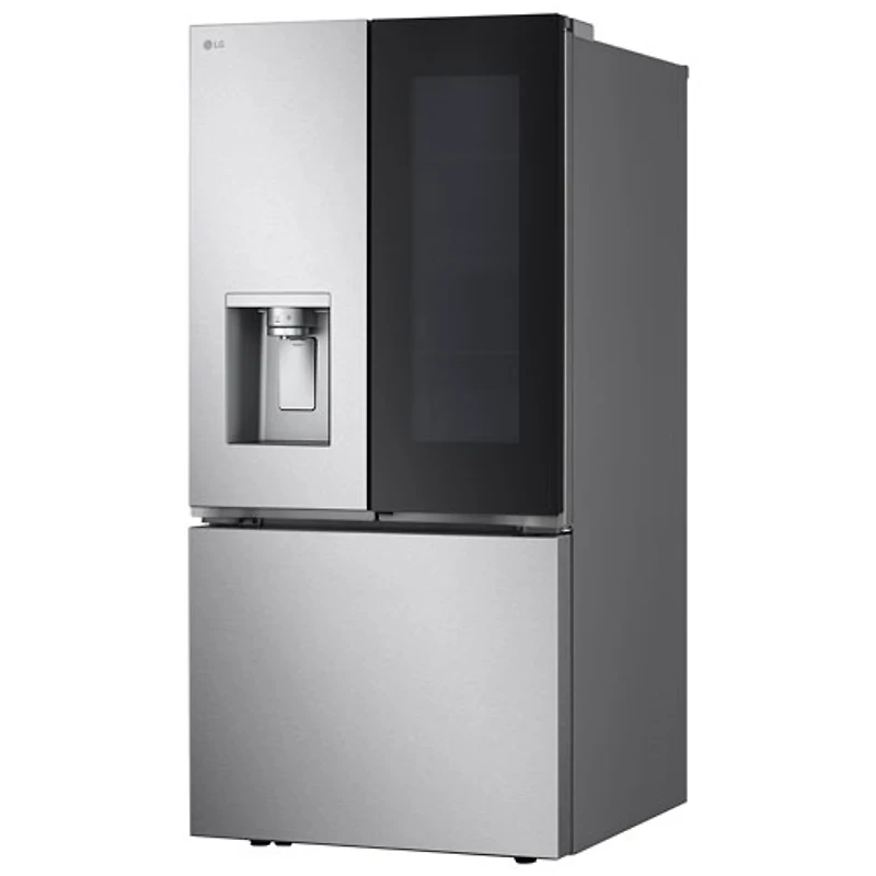 Réfrigérateur à deux portes 24,5 pi³ 33 po avec distributeur d'eau et de glaçons de LG (LF25S6560S) - Inox