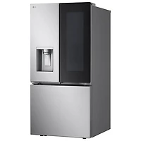 Réfrigérateur à deux portes 24,5 pi³ 33 po avec distributeur d'eau et de glaçons de LG (LF25S6560S) - Inox