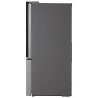 Réfrigérateur à deux portes 24,5 pi³ 33 po avec distributeur d'eau et de glaçons de LG (LF25S6560S) - Inox