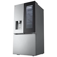 Réfrigérateur à deux portes 24,5 pi³ 33 po avec distributeur d'eau et de glaçons de LG (LF25S6560S) - Inox