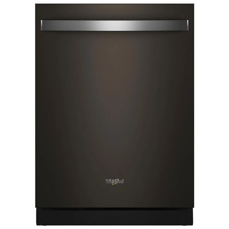 Whirlpool 24" 39dB Built-In Dishwasher w/ Stainless Steel Tub & Third Rack (WDTS8024SV) - Black Stainless