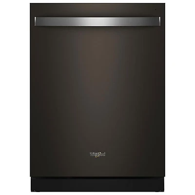 Lave-vaisselle encastrable 24 po 39 dB avec cuve en inox et troisième panier de Whirlpool (WDTS8024SV) - Inox noir