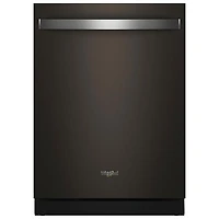 Whirlpool 24" 39dB Built-In Dishwasher w/ Stainless Steel Tub & Third Rack (WDTS8024SV) - Black Stainless