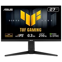 Moniteur de jeu DEL FreeSync IPS QHD 200 Hz 0,3 ms GÀG 27 po TUF d'ASUS (VG27AQL5A)
