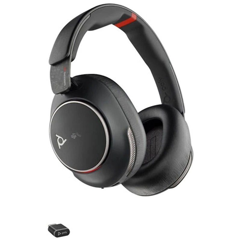 HP Poly Voyager Surround 85 UC Over-Ear Noise Cancelling Bluetooth Headset - Black