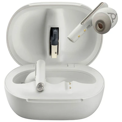 Écouteurs boutons intra-auriculaires 100 % sans fil à suppression du bruit Poly de HP - Sable blanc