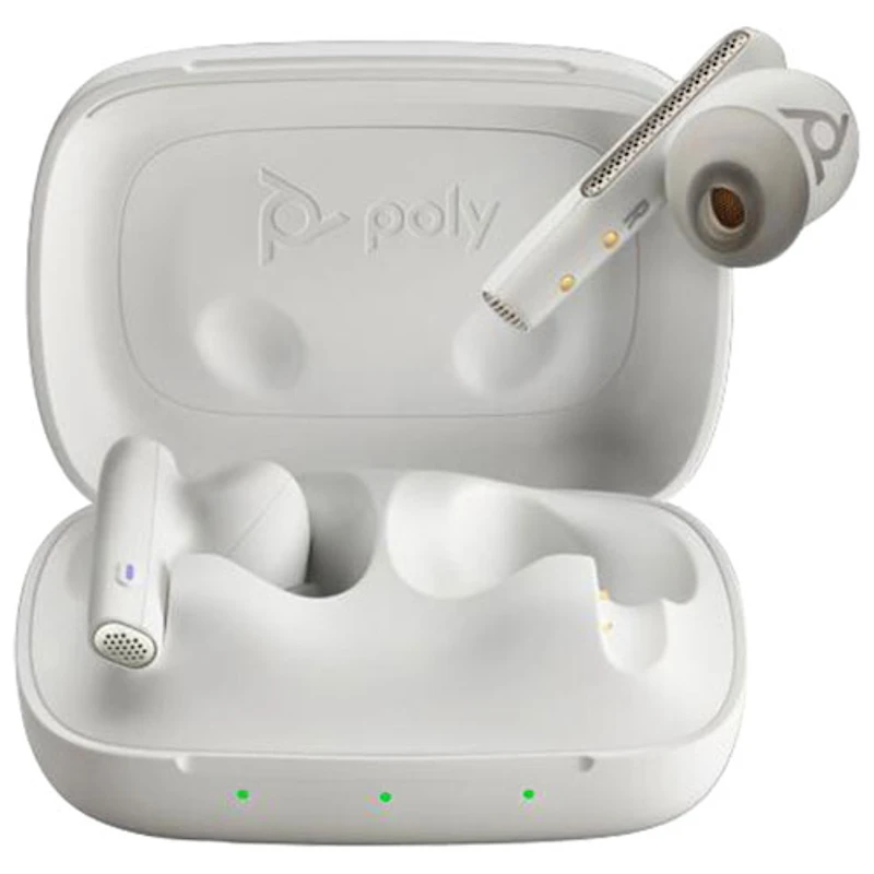 HP Poly In-Ear Noise Cancelling True Wireless Earbuds - White Sand