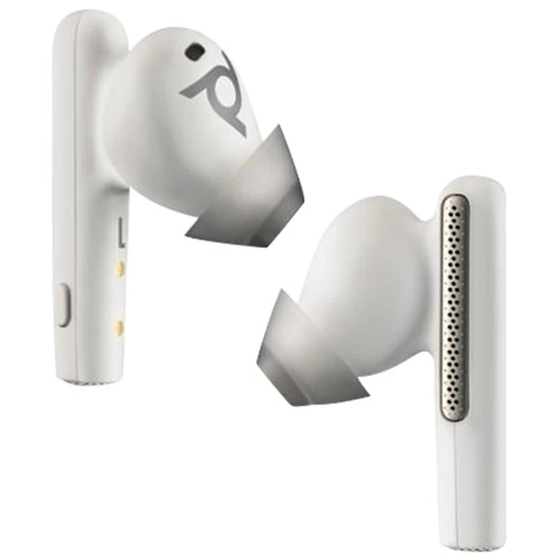 HP Poly Voyager Free 60 UC In-Ear Noise Cancelling True Wireless Earbuds - White Sand