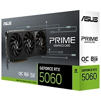Carte graphique Prime GeForce RTX 5060 OC 8 Go GDDR7 d'ASUS