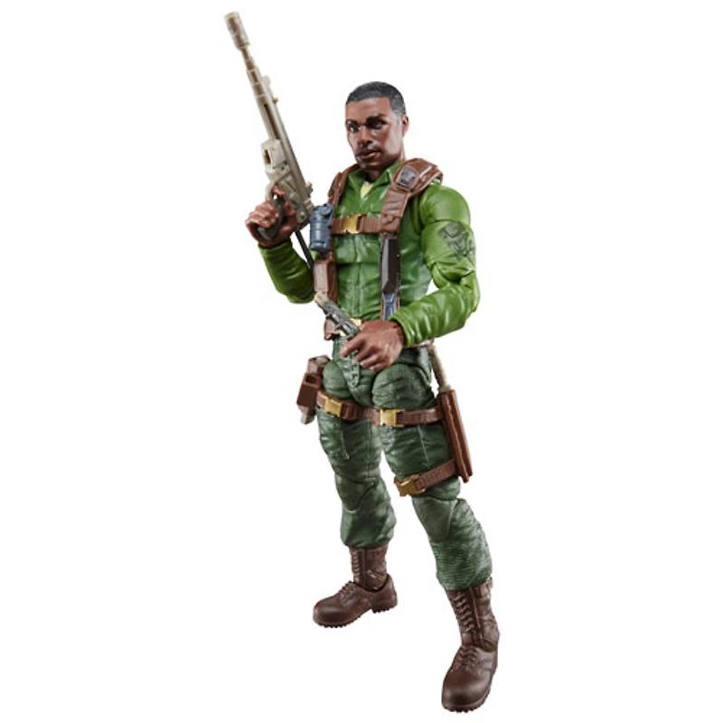 Figurine d'action Hasbro G.I. Joe Classified Series : Soldat G.I. Joe dans un emballage-coque rétro