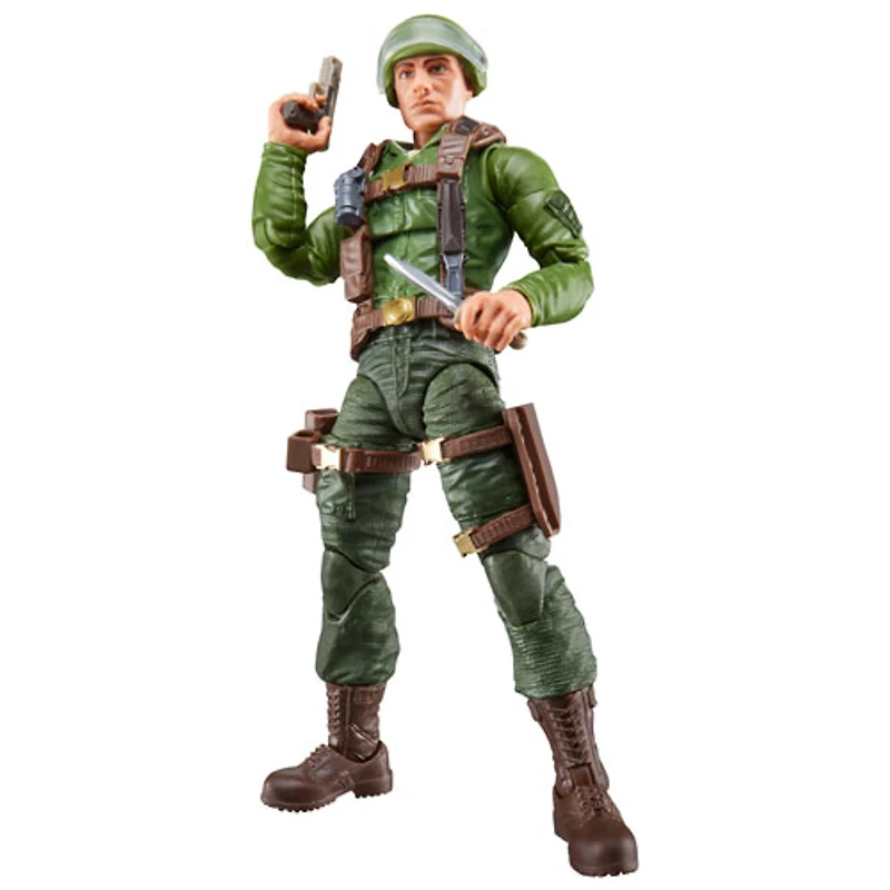 Figurine d'action Hasbro G.I. Joe Classified Series : Soldat G.I. Joe dans un emballage-coque rétro