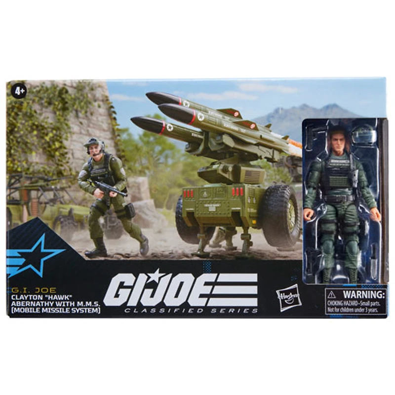 Figurine d'action Hasbro G.I. Joe Classified Series - Clayton Hawk Abernathy avec M.M.S.
