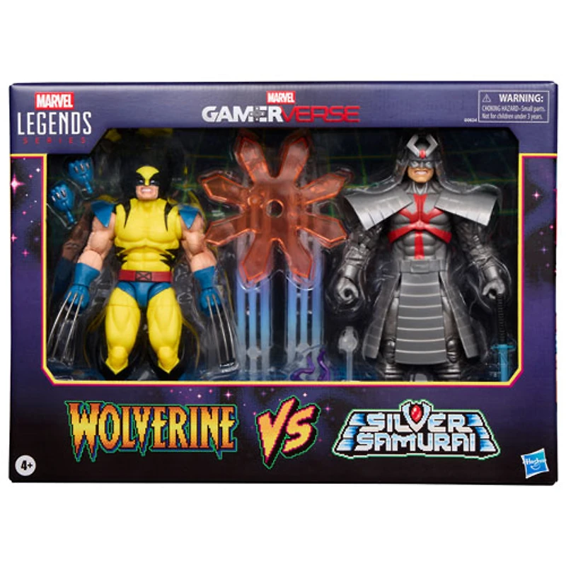 Marvel Legends Series de Hasbro - Figurines d'action Gamerverse Wolverine contre Samouraï d'argent de Marvel