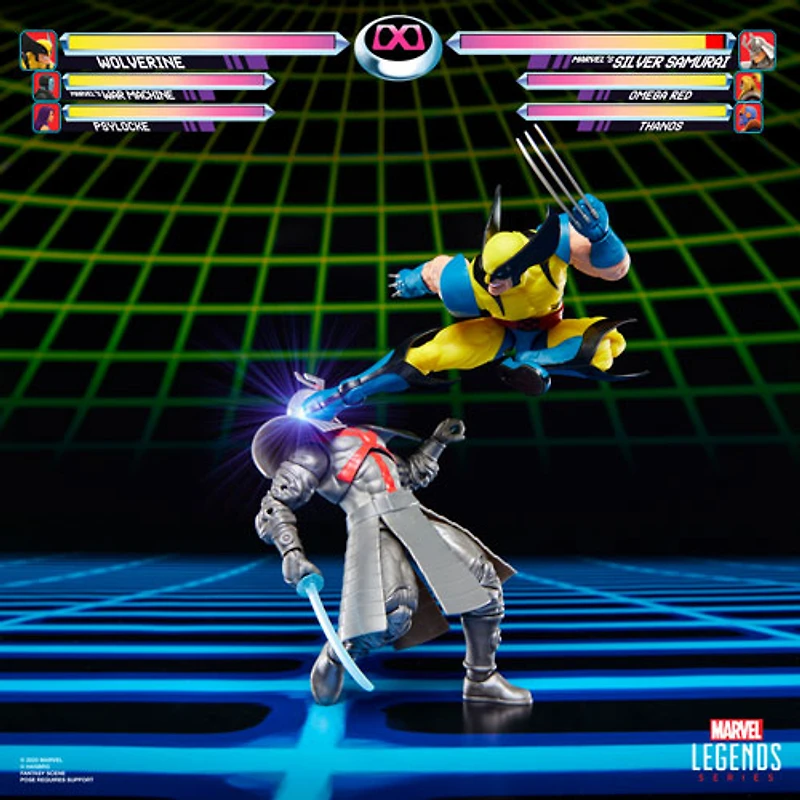 Marvel Legends Series de Hasbro - Figurines d'action Gamerverse Wolverine contre Samouraï d'argent de Marvel