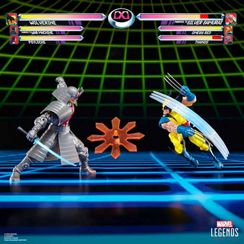 Marvel Legends Series de Hasbro - Figurines d'action Gamerverse Wolverine contre Samouraï d'argent de Marvel