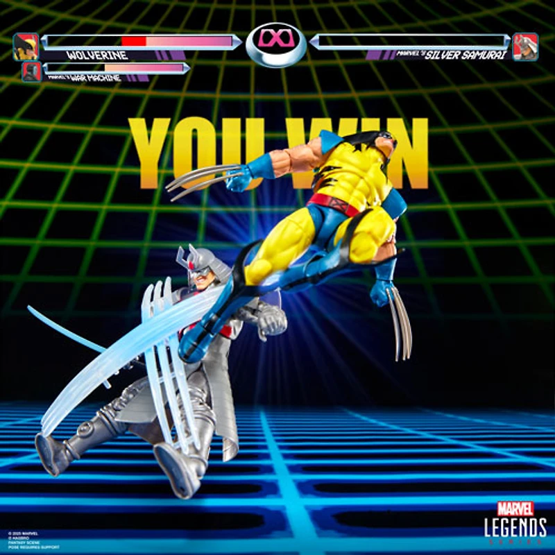 Marvel Legends Series de Hasbro - Figurines d'action Gamerverse Wolverine contre Samouraï d'argent de Marvel