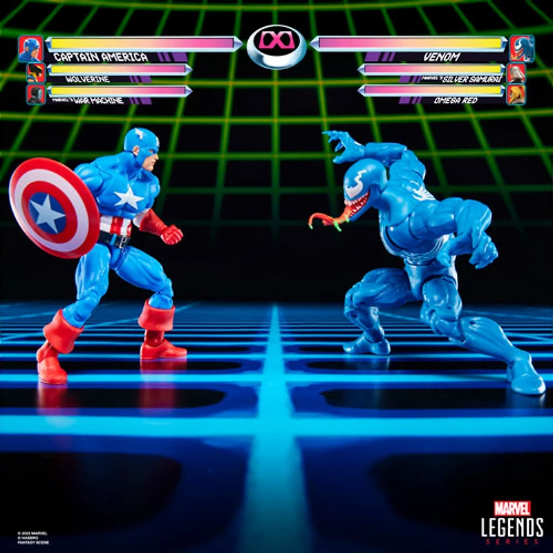 Hasbro Marvel Legends Series - Figurine d'action Gamerverse Capitaine America contre Venom