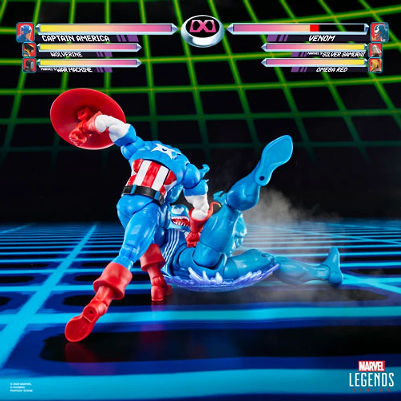 Hasbro Marvel Legends Series - Figurine d'action Gamerverse Capitaine America contre Venom