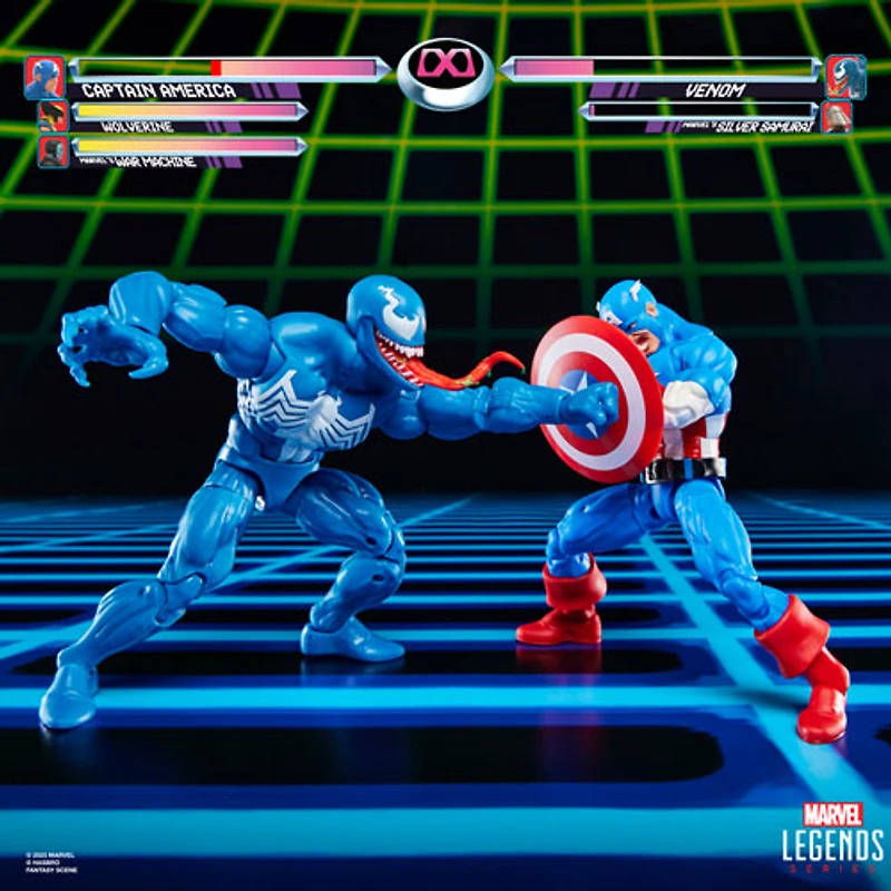 Hasbro Marvel Legends Series - Figurine d'action Gamerverse Capitaine America contre Venom