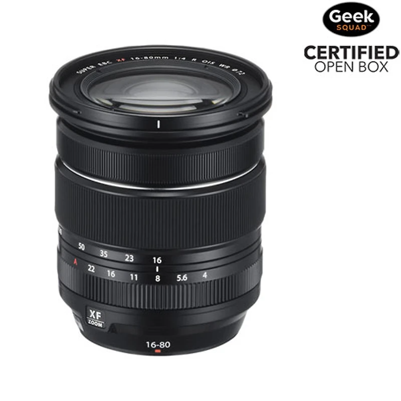 Open Box - Fujifilm Fujinon XF 16-80mm f/4 R OIS WR Lens - Black