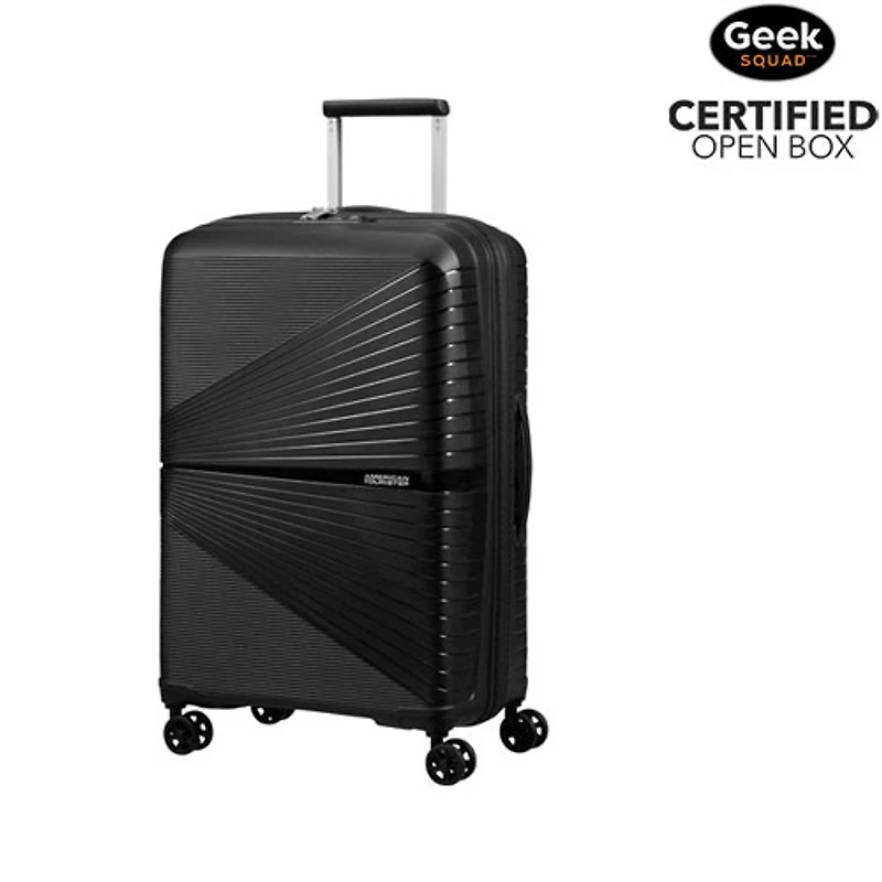 Boîte ouverte - Valise de cabine rigide de 24 po Airconic d'American Tourister - Noir onyx