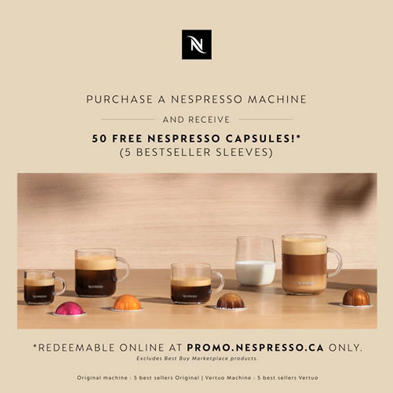 Nespresso Vertuo Pop+ Deluxe Coffee & Espresso Machine by Breville - Titan
