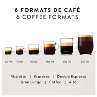 Machine à café/espresso Vertuo Pop+ Deluxe de Nespresso par De'Longhi - Titane
