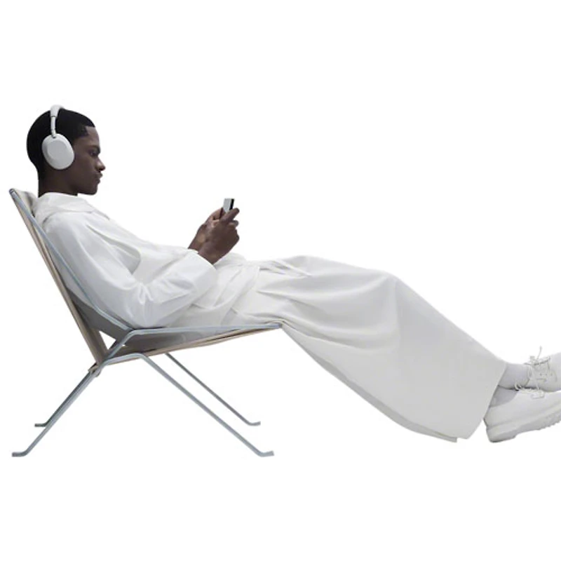 Casque d'écoute Bluetooth à suppression du bruit WH-1000XM6 de Sony - Argenté