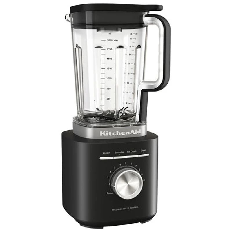 Mélangeur de comptoir 1700 W de 2 L Pure Power de KitchenAid - Noir mat